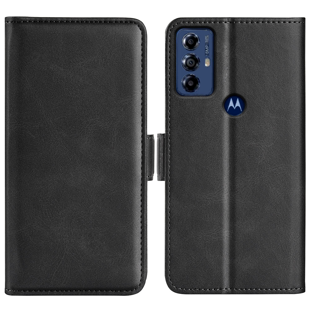 For Motorola Moto G Play (2023) 4G Calf Texture Phone Case PU Leather Dual Magnetic Clasp Foldable Stand Wallet Cell Phone Cover For Motorola Moto G Play (2023) 4G Calf Texture Phone Case PU Leather Dual Magnetic Clasp Foldable Stand Wallet Cell Phone Cover